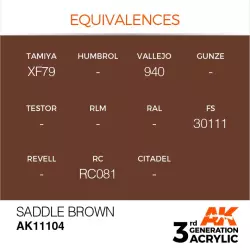 AK Interactive AK11104 Saddle Brown 17ml