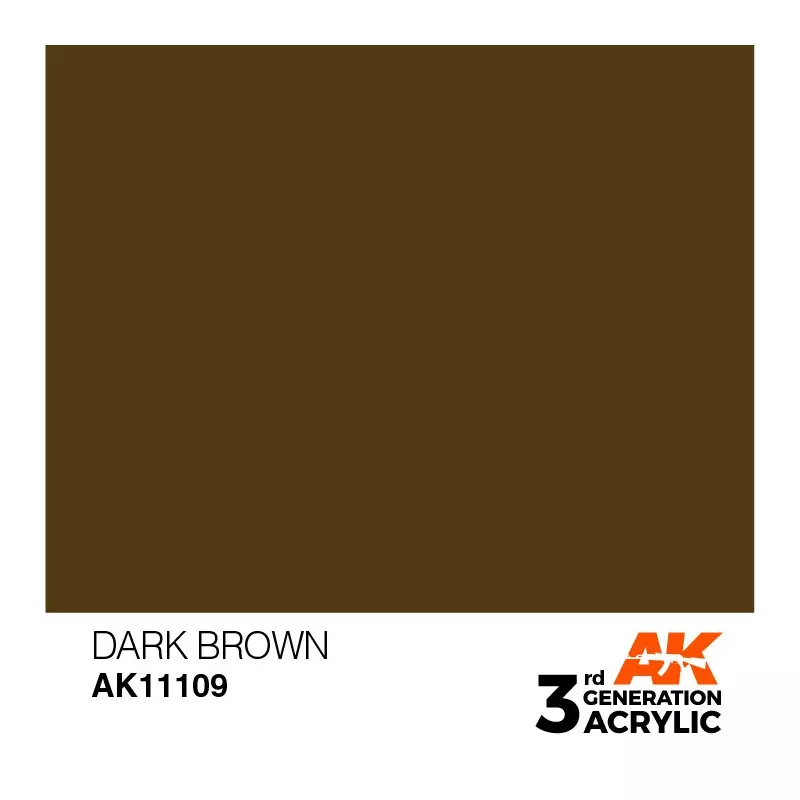 AK Interactive AK11109 Dark Brown 17ml