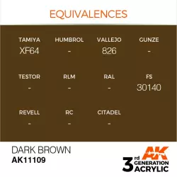 AK Interactive AK11109 Dark Brown 17ml