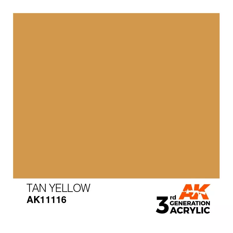 AK Interactive AK11116 Tan Yellow 17ml