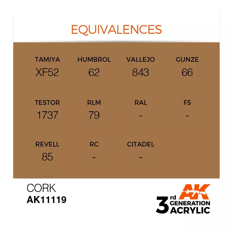 AK Interactive AK11119 Cork 17ml