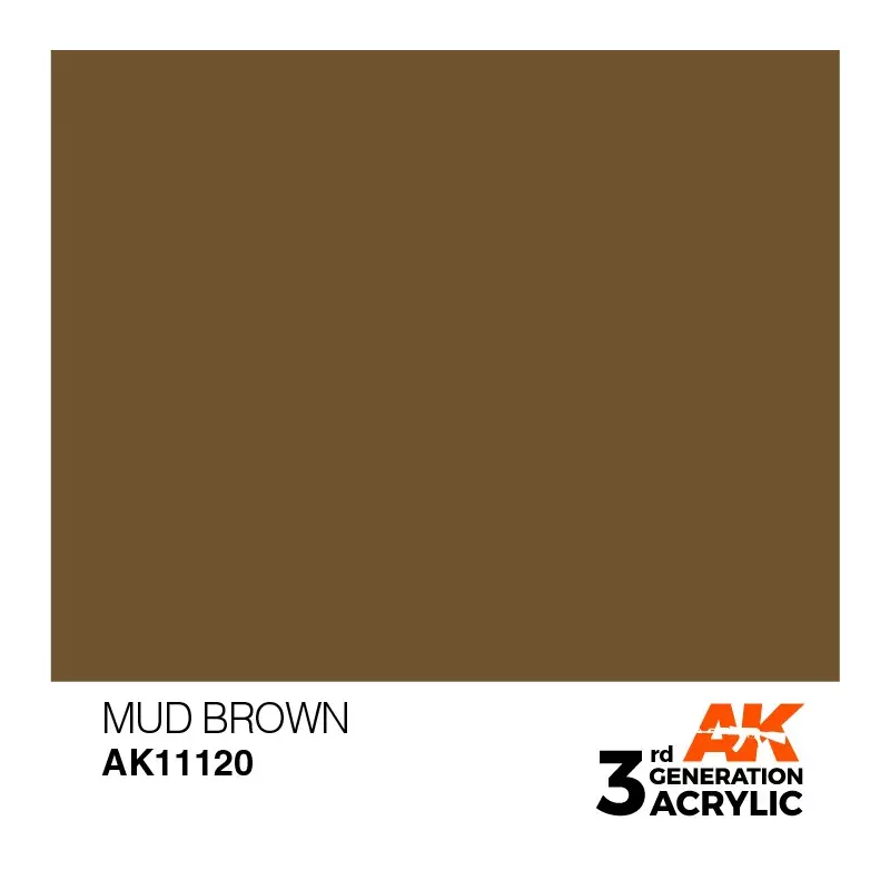 AK Interactive AK11120 Mud Brown 17ml