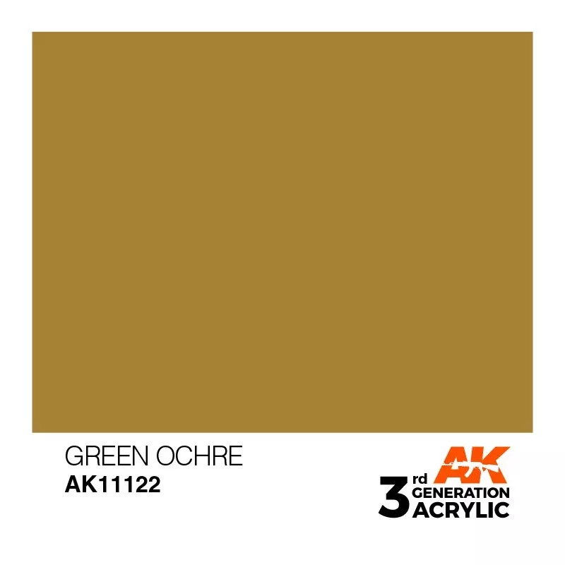 AK Interactive AK11122 Green Ocher 17ml