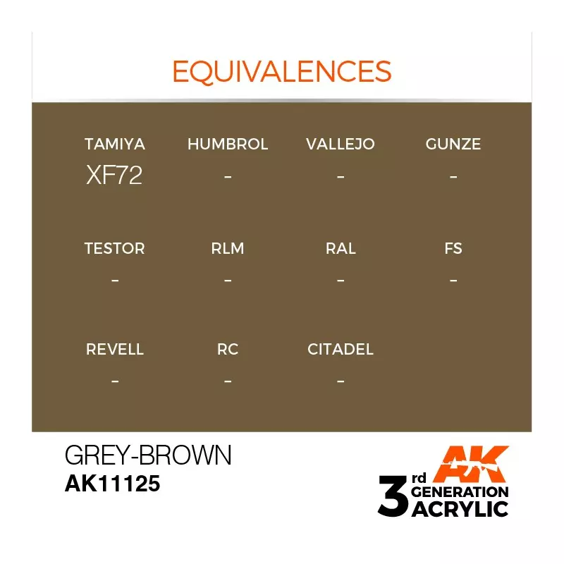 AK Interactive AK11125 Grey-Brown 17ml