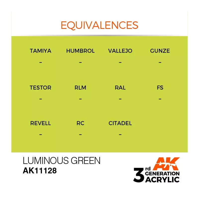 AK Interactive AK11128 Luminous Green 17ml