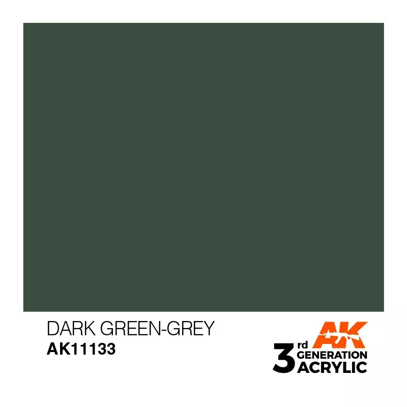 AK Interactive AK11133 Dark Green-Grey 17ml