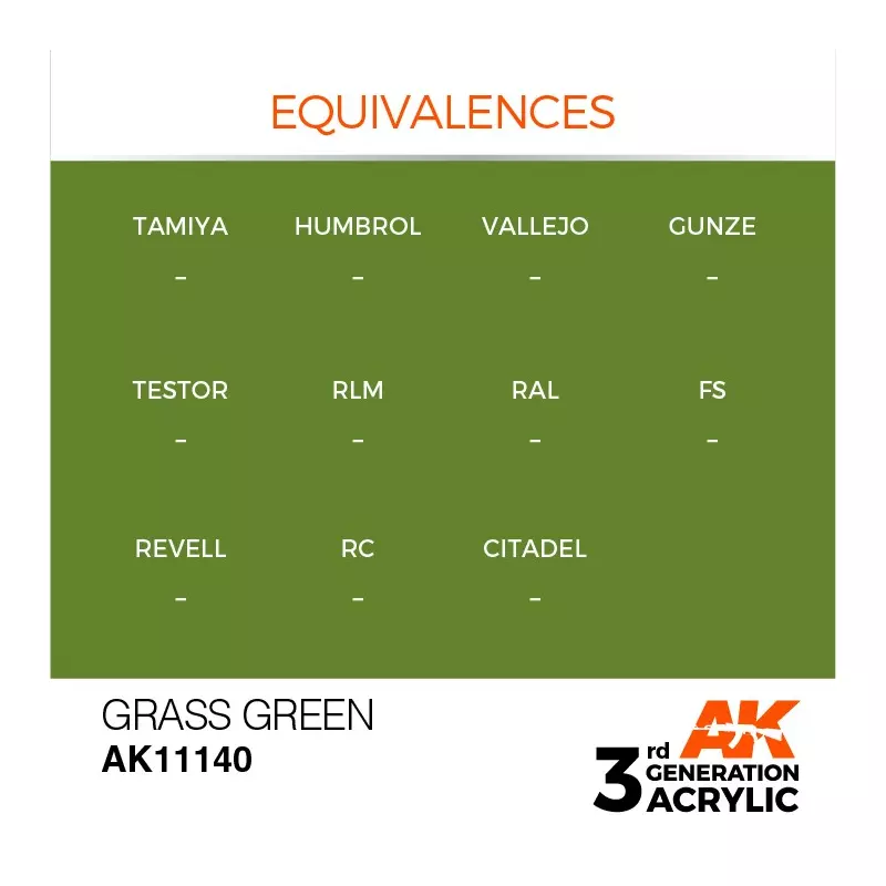 AK Interactive AK11140 Grass Green 17ml