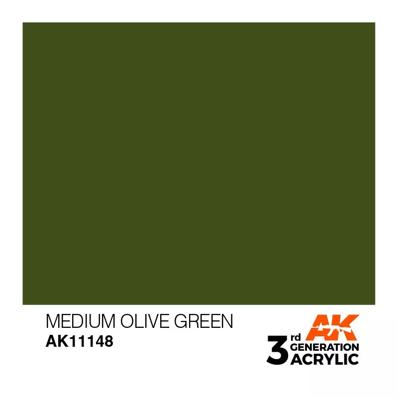 AK Interactive AK11148 Medium Olive Green 17ml