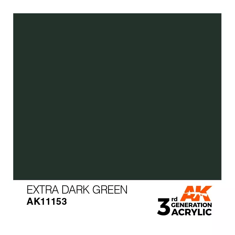 AK Interactive AK11153 Extra Dark Green 17ml