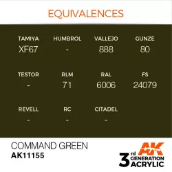 AK Interactive AK11155 Command Green 17ml