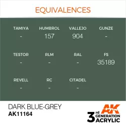 AK Interactive AK11164 Dark Blue-Grey 17ml