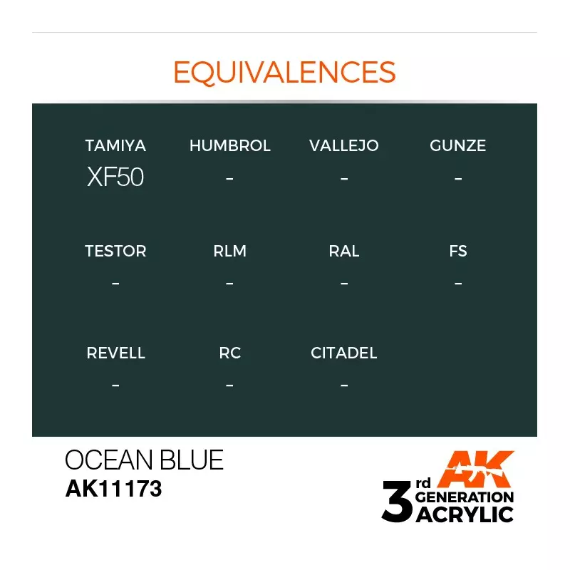 AK Interactive AK11173 Ocean Blue 17ml