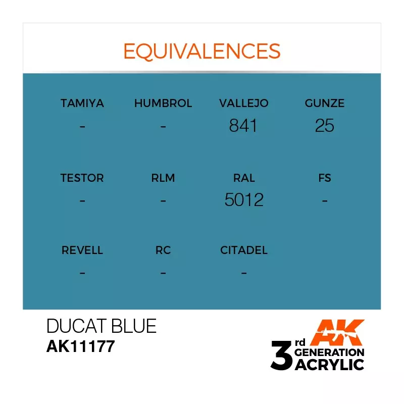 AK Interactive AK11177 Ducat Blue 17ml