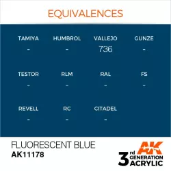 AK Interactive AK11178 Fluorescent Blue 17ml