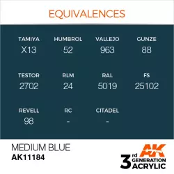 AK Interactive AK11184 Medium Blue 17ml