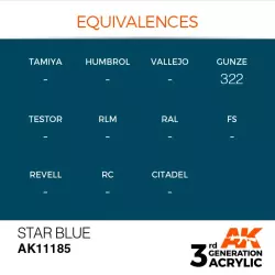 AK Interactive AK11185 Star Blue 17ml