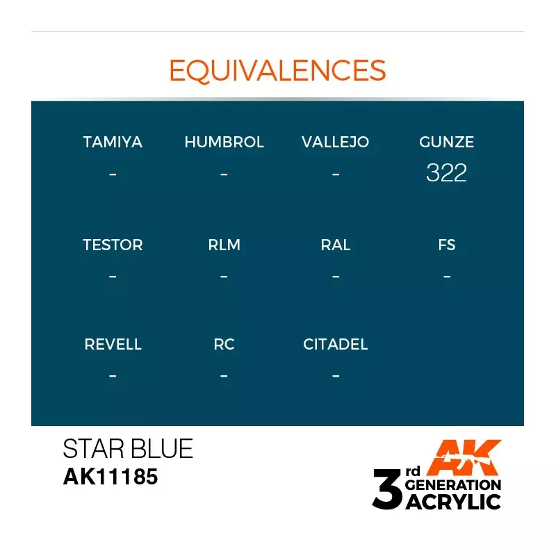 AK Interactive AK11185 Star Blue 17ml