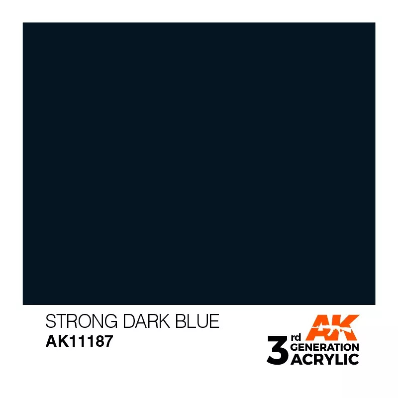 AK Interactive AK11187 Strong Dark Blue 17ml