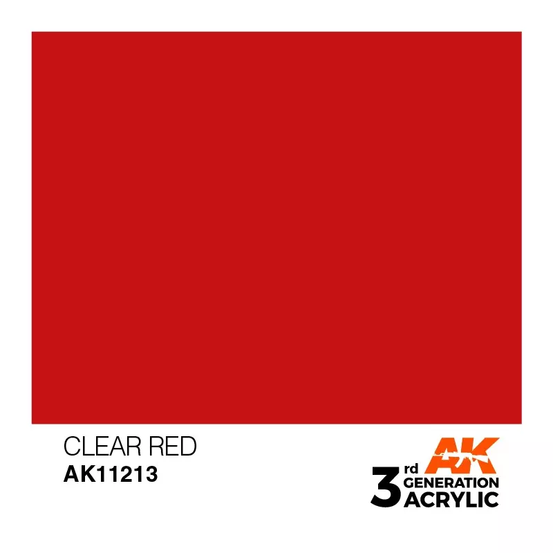 AK Interactive AK11213 Clear Red 17ml