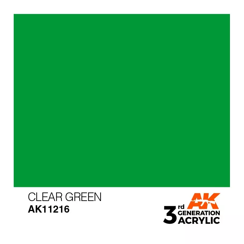 AK Interactive AK11216 Clear Green 17ml