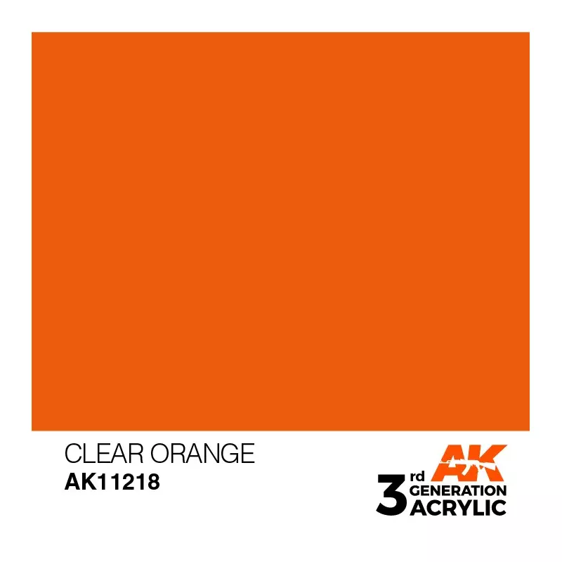 AK Interactive AK11218 Clear Orange 17ml