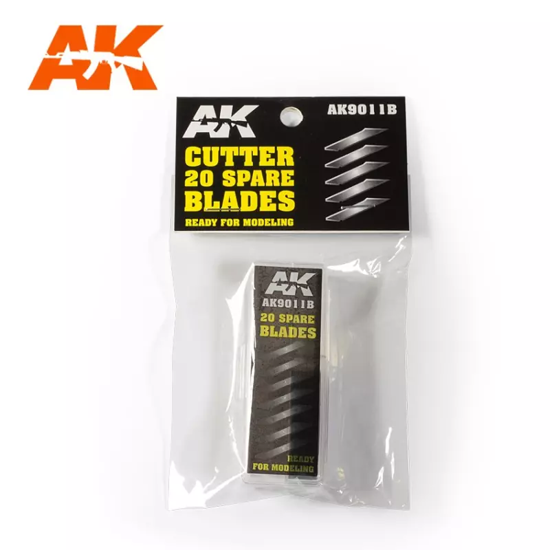 AK Interactive AK9011B Cutter 20 Spare Blades