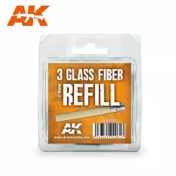 AK Interactive AK8065 3 Recharges en Fibre de Verre