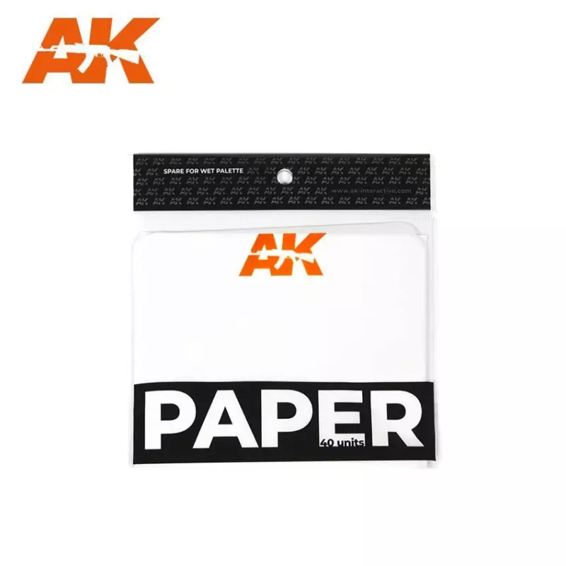  AK Interactive AK8074 PAPER (wet pallete replacement) 40 units,