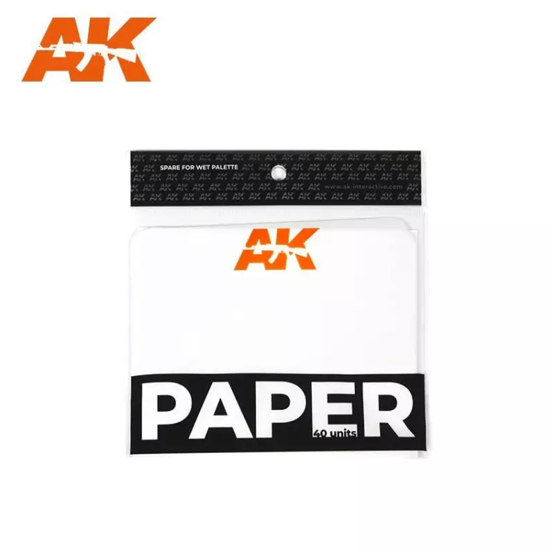 AK Interactive AK8074 PAPER (wet pallete replacement) 40 units,