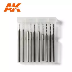 AK Interactive AK9043 Drill Bits (0.4 - 1.3mm)