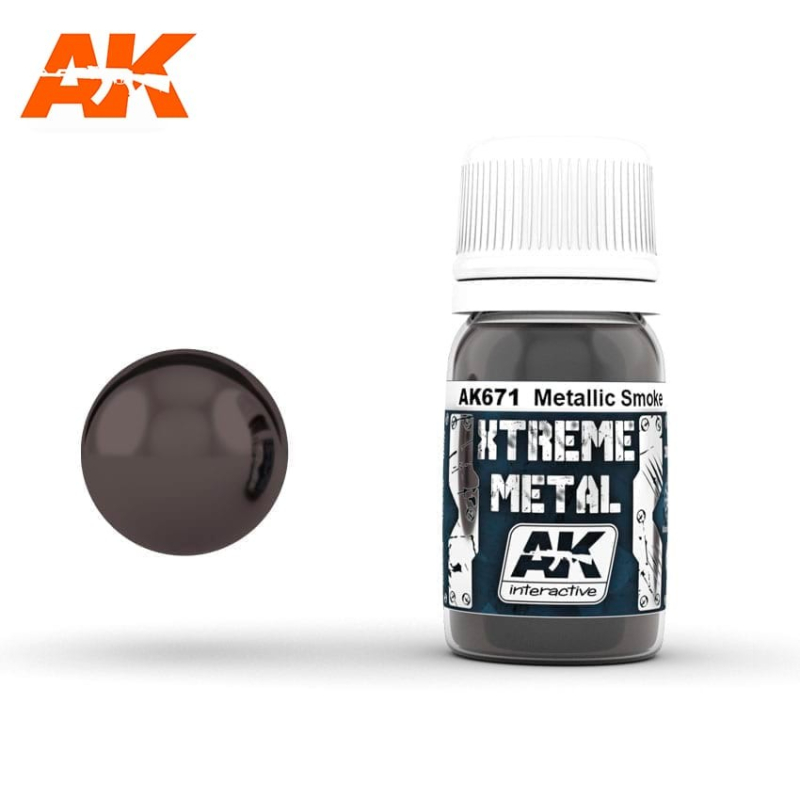 AK Interactive AK671 Xtreme Metal Smoke Metallic 30ml