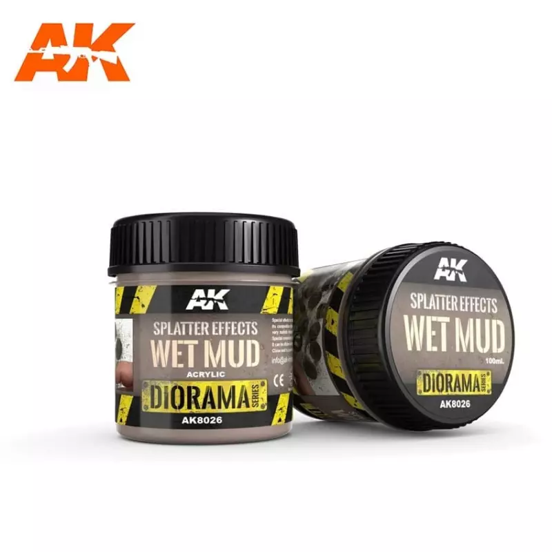  AK Interactive AK8026 Splatter Effects Wet Mud 100ml