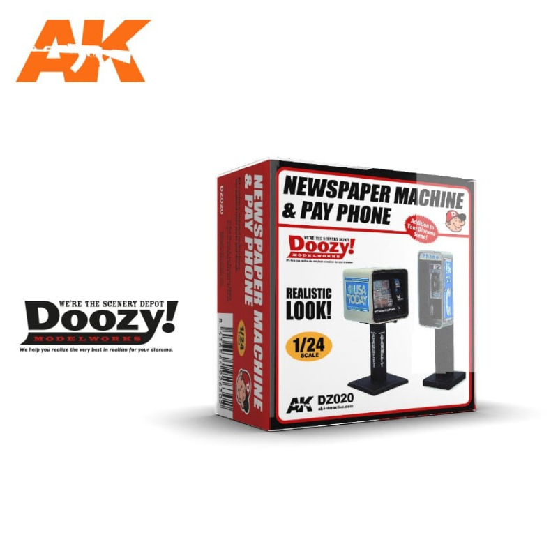                                     Doozy DZ020 Newspaper Machine & Pay Phone