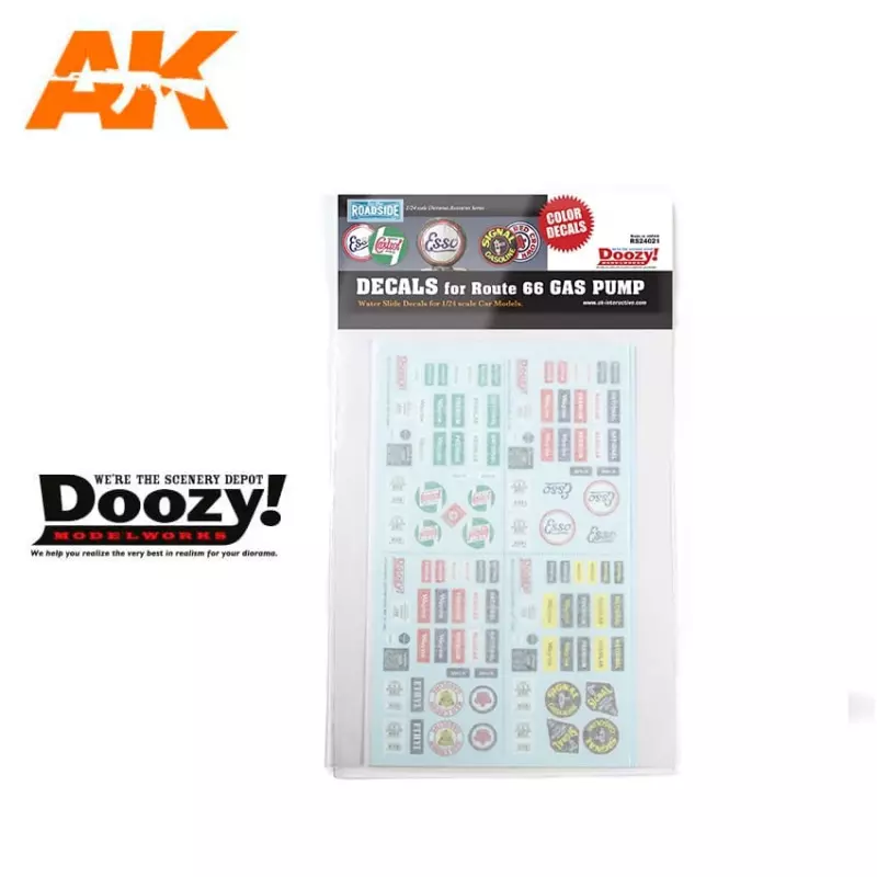  Doozy RS24021 Decals for Route 66 Gas Pump