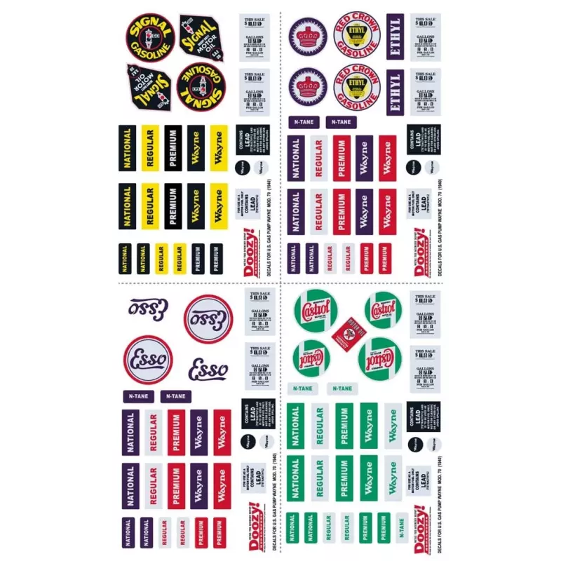 Doozy RS24021 Decals for Route 66 Gas Pump