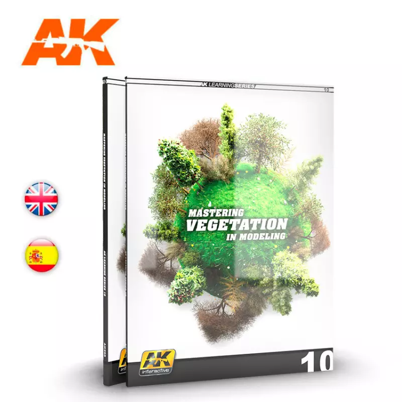 AK Interactive AK295 AK Learning 10: Mastering Vegetation in Modeling - English