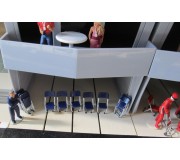 Slot Track Scenics Acc. 9 Open and folded Chairs x10