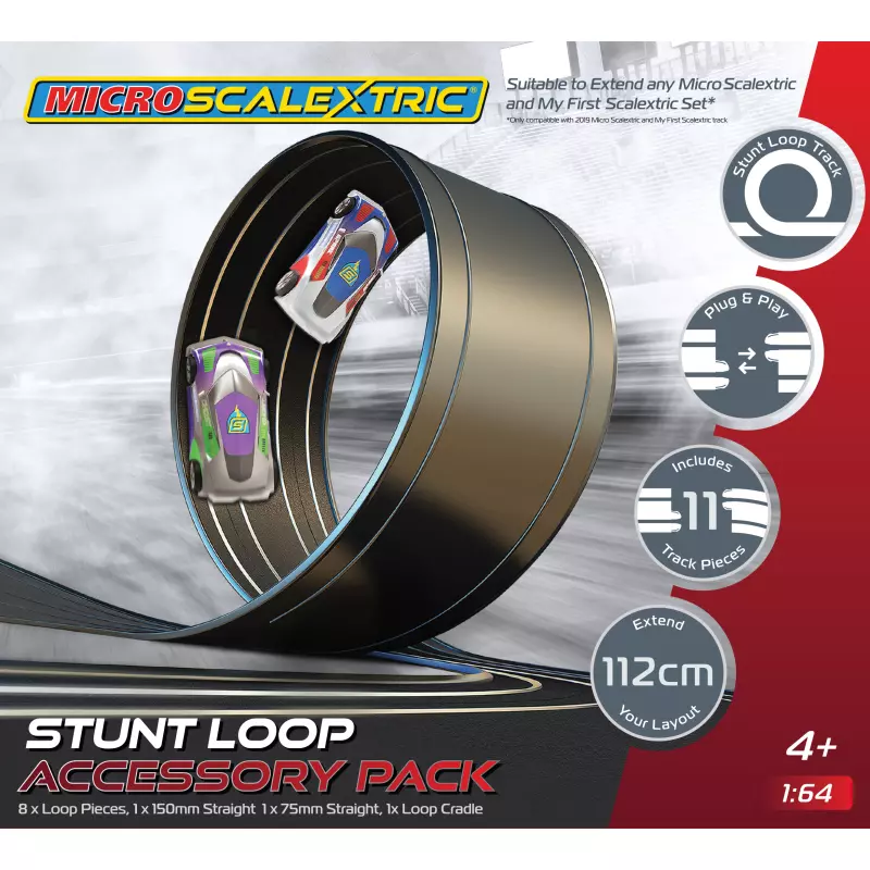  Micro Scalextric G8046 Track Stunt Extension Pack - Stunt Loop
