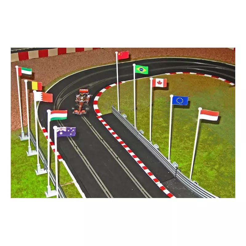 Slot Track Scenics FP A Drapeaux Pack A