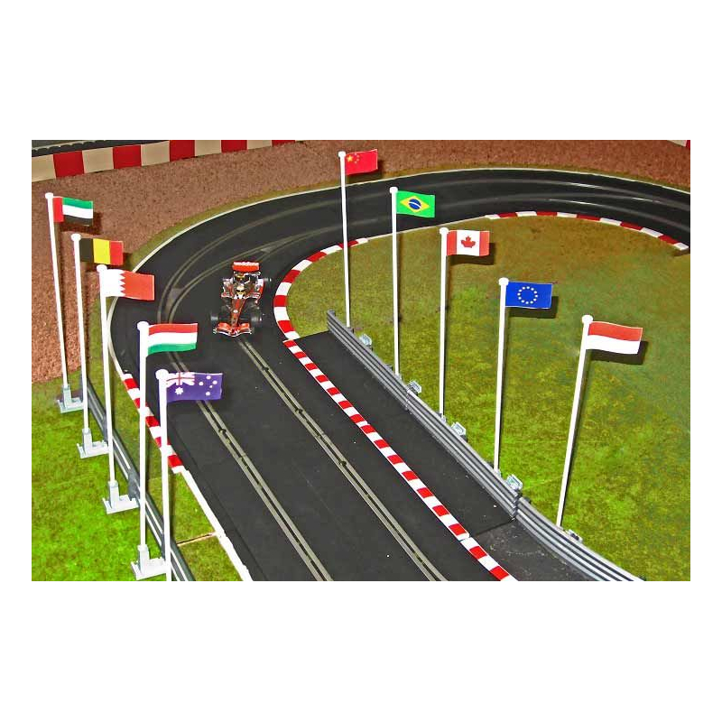Slot Track Scenics FP A Flags Pack A