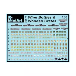 MiniArt 35571 Bouteilles de Vin & Caisses en Bois