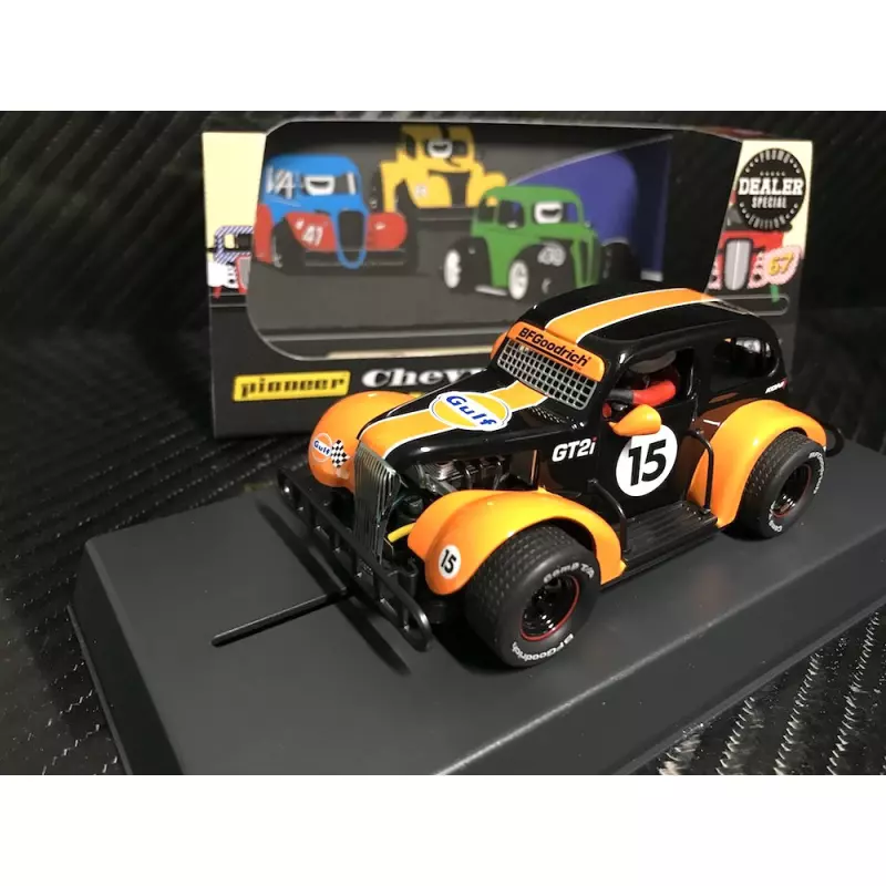  Pioneer P111-DS Legends Racer '37 Chevy Sedan, black "GULF" n.15