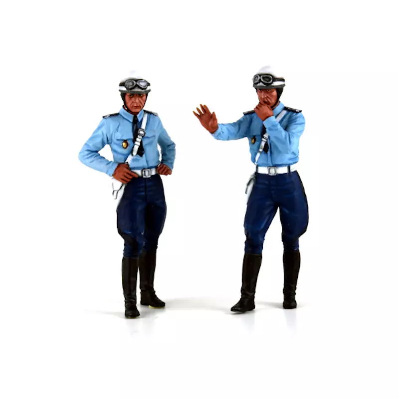 LE MANS miniatures Figurine 1/18 Michel, policier motocycliste