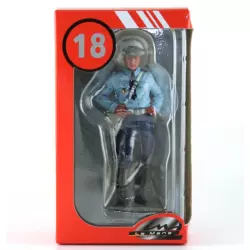 LE MANS miniatures Figurine 1/18 Michel, policier motocycliste