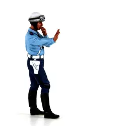 LE MANS miniatures Figure 1/18 Paul, policier motocycliste
