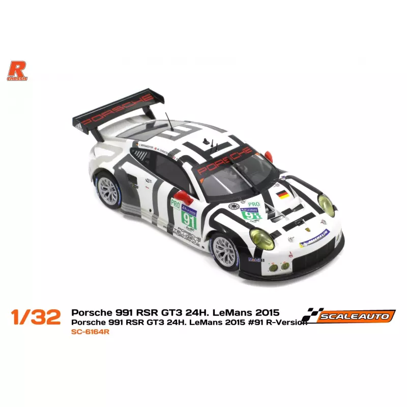 Scaleauto SC-6164R Porsche 991 RSR GT3 n.91 24H. LeMans 2015, R-Version