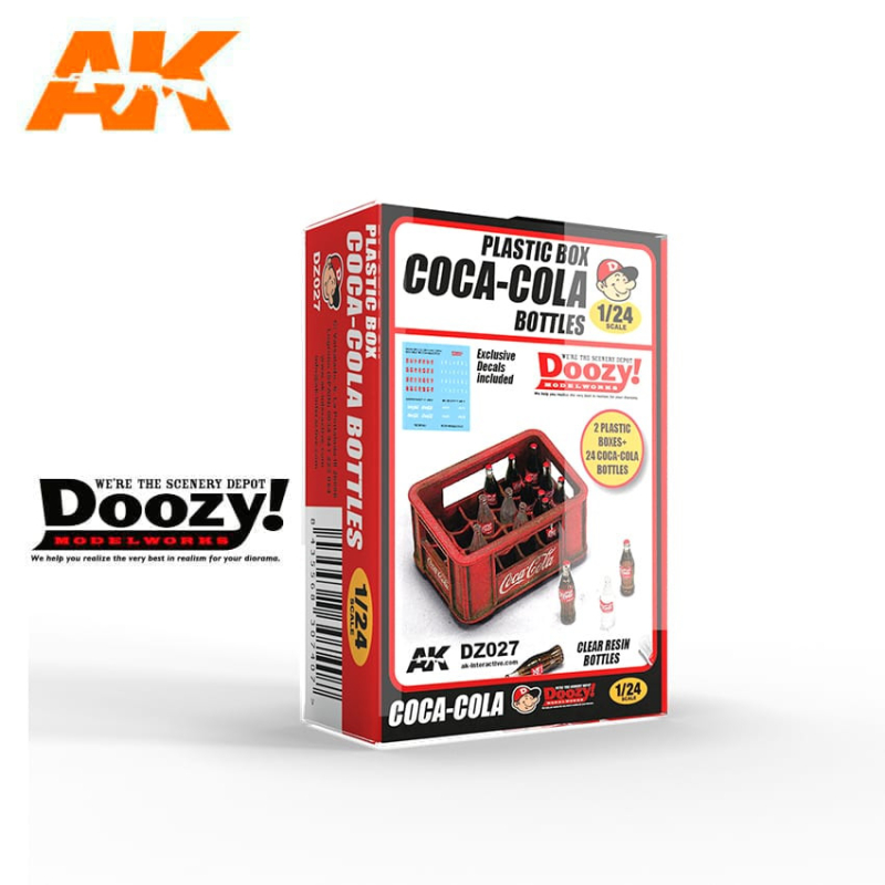                                     Doozy DZ027 1940-1980'S Plastic Box Coca-Cola Bottles