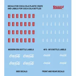 Doozy DZ027 Caisse en Plastique avec Bouteilles Coca-Cola de 1940-1980