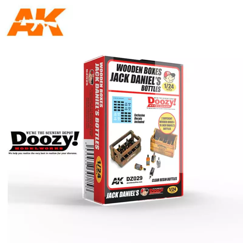 Doozy DZ029 Caisse en Bois avec Bouteilles Jack Daniel’s