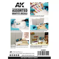 AK Interactive AK9091 Assorted Graffiti Decals